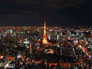 东京璀璨夜景俯瞰