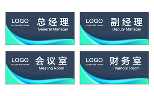 公司科室牌