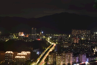 城市夜景璀璨灯光秀