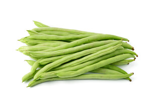 新鲜青豆角堆叠