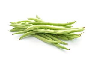 新鲜青豆角堆叠
