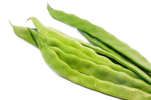 新鲜翠绿的扁豆角