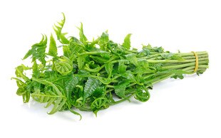 新鲜翠绿芝麻菜一束