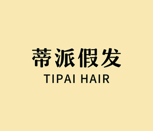 蒂派假发品牌标识展示