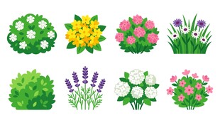 卡通花草合集