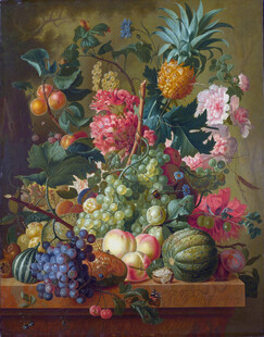 静物花卉水果油画作品