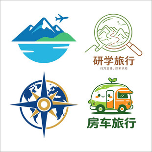旅行主题图标集合