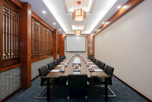 中式风格会议室场景