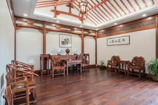 中式典雅茶室室内场景