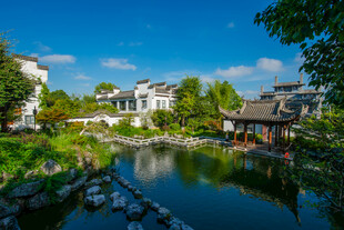 江南水乡庭院美景