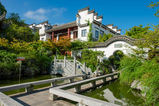 江南水乡中式庭院美景