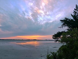 海滨日落美景