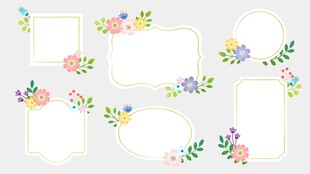 花卉边框合集