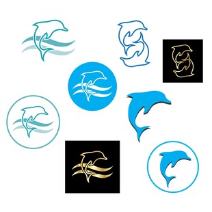 海洋生物标志设计集合