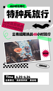 特种兵旅行宣传海报
