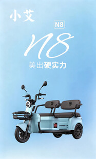 时尚电动三轮车新品展示