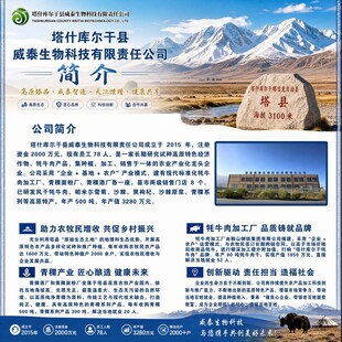 高原农产品企业简介展板