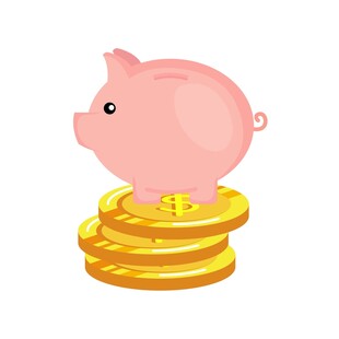 小猪站金币上的储蓄画面