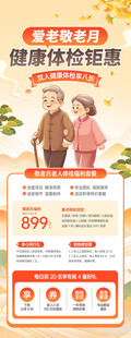 健康体检优惠活动海报