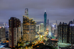 都市璀璨夜景