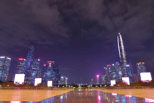深圳璀璨夜景城市风光