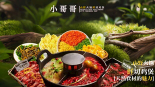 山野火锅鸡煲套餐图