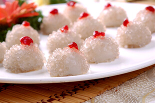 糯米珍珠丸子美食特写