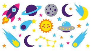 太空卡通素材