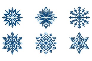 雪花图案素材