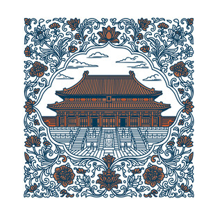 城门楼花纹