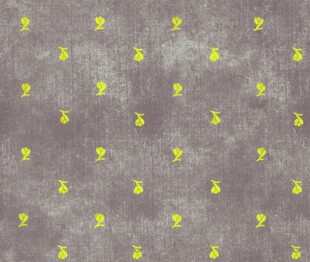 灰底黄花图案