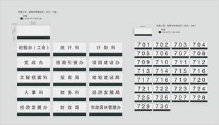 公司科室牌门号牌