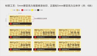 公司企业高档门牌