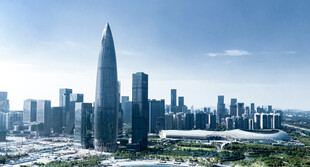 深圳繁华都市天际线景观