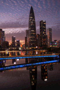 深圳城市夜景璀璨风光
