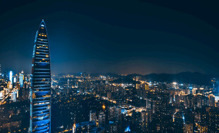 深圳璀璨夜景俯瞰图