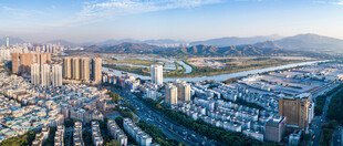 城市全景俯瞰图