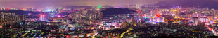 璀璨城市夜景图