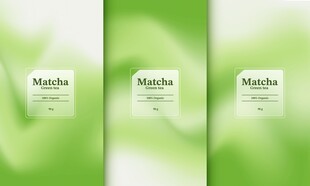 抹茶包装模板