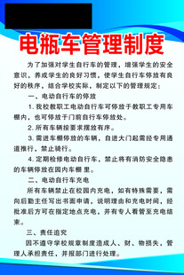 电瓶车管理制度文件展示
