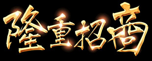 隆重招商字体