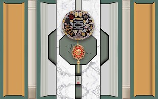 中式竖版装饰纹样