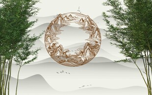 古雅玉环国风意境图