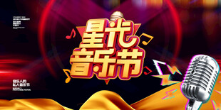 星光音乐节展板模版