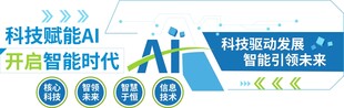 人工智能科技文化墙矢量素材
