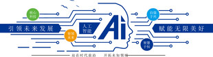 AI智能科技文化墙模板