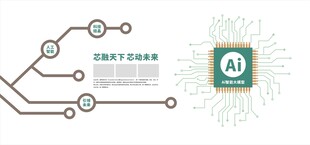 AI智能科技文化墙企业文化墙