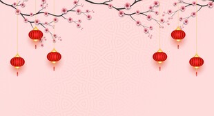 国风新春背景
