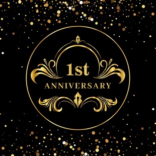 黑金周年徽章