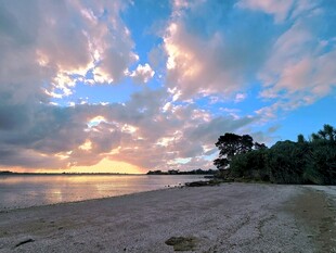 海滨日落唯美风光